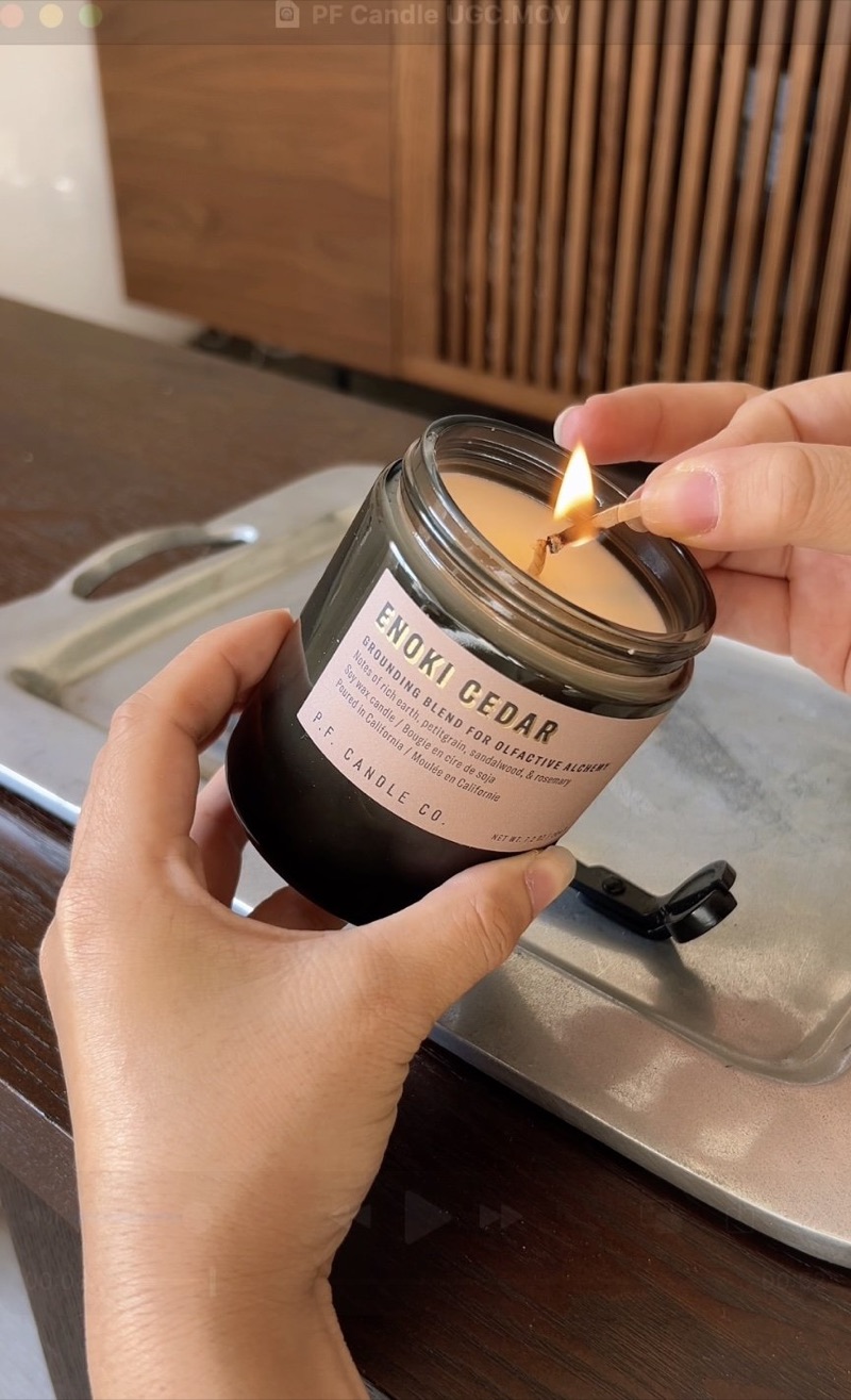 A creator's campaign for P.F. Candle Co
